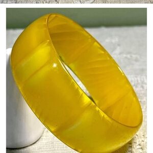 Vibrant Yellow Bangle Bracelet